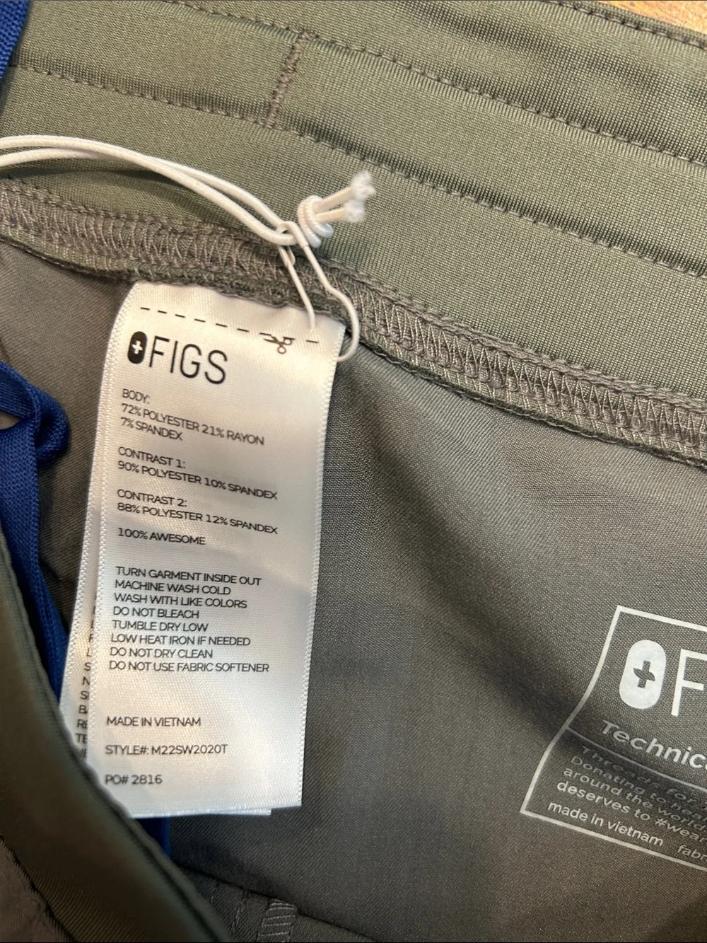 Figs Classic Axim Tall Cargo Scrub Pant